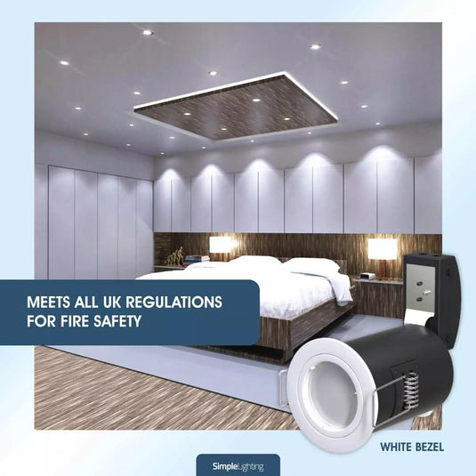 Die-Cast, Fire Rated LED Downlight meet BS regulations