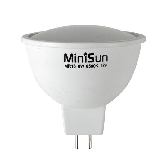 6w MR16 LED bulb with a frosted lens