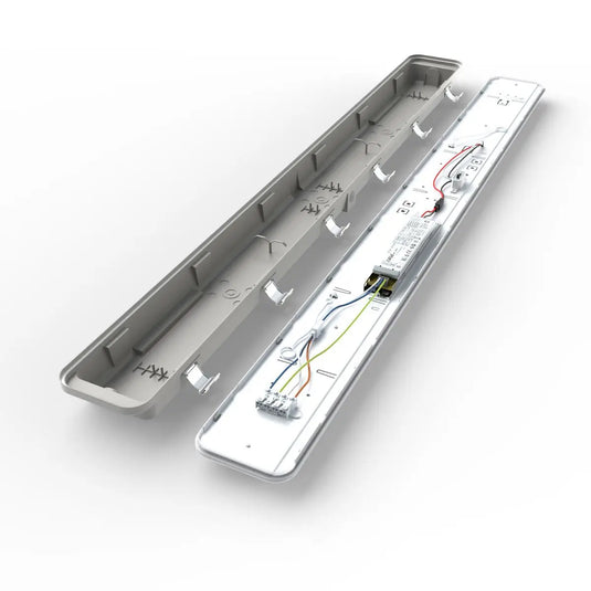 5FT Weatherproof IP65 LED Batten Light inside wiring