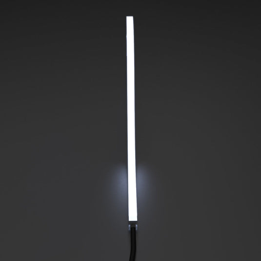 Full view of the cool white neon flex