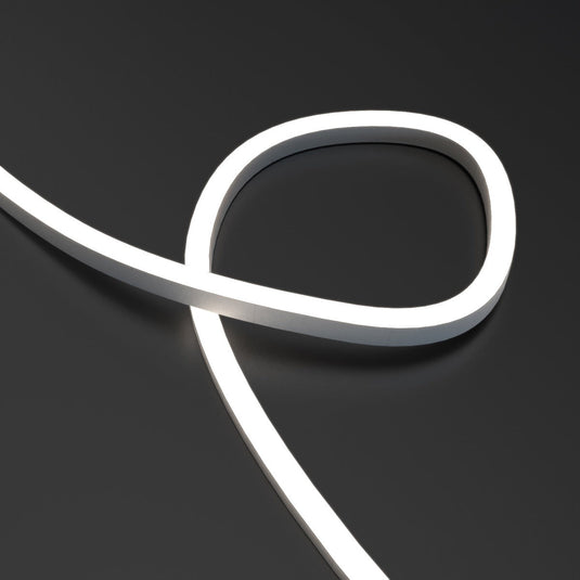 Close up of a loop of neon flex