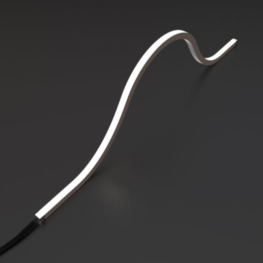 Natural white top bending neon flex arched, with wiring