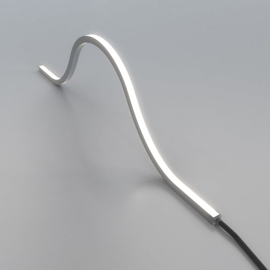 Arched natural white neon flex