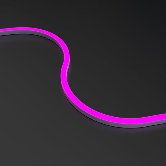 Pink neon flex bent both ways