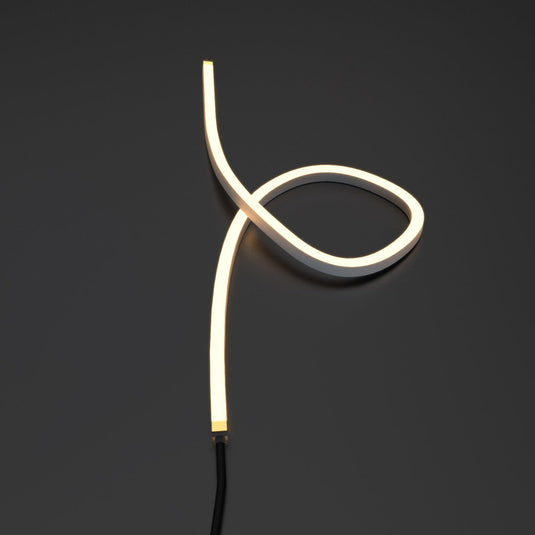 Close up of a loop of neon flex