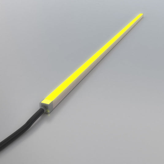 Full length of yellow neon flex