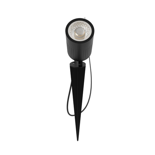 Front of a black LED spike light