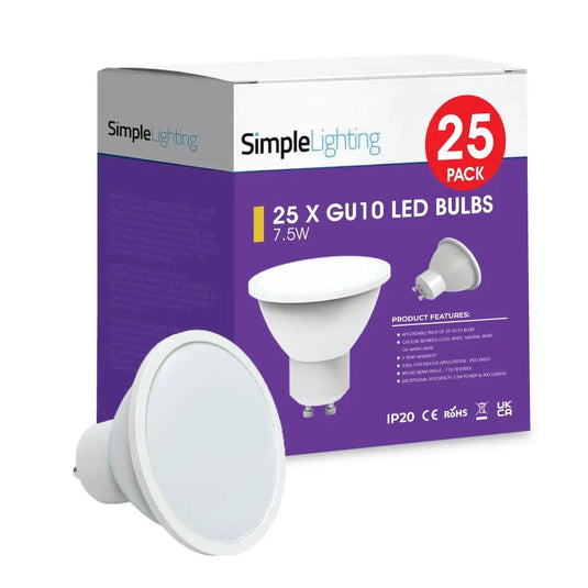 25 X 7.5w GU10 LED Bulb