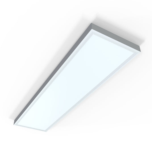 1200x300 surface mounted LED panel, front view lit