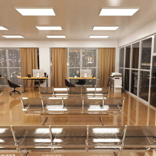1200 x 600mm Surface Mounted LED Panel Light, 4000K office setting