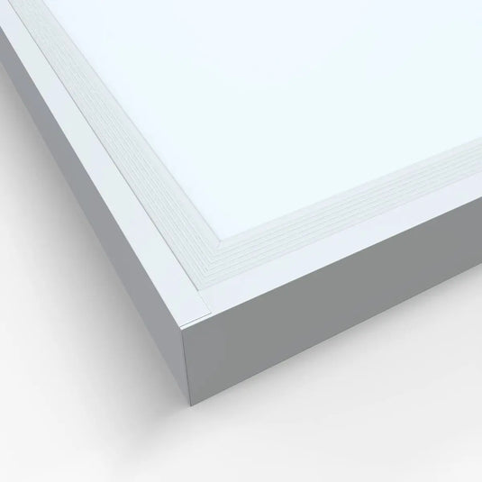 1200 x 600mm Surface Mounted LED Panel Light, 4000K close up shot edge design