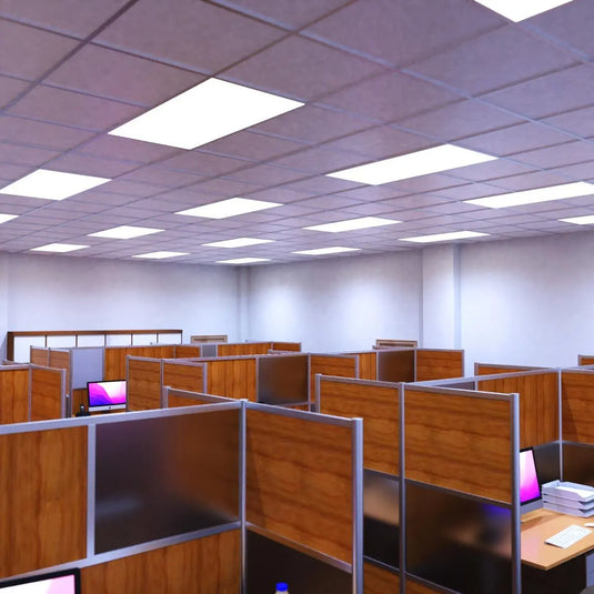 LED Panel, 1195x595mm, TP(a), Cool White LED mounted above cubicles