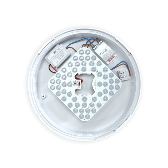 Top view of the inside of the Polo bulkhead