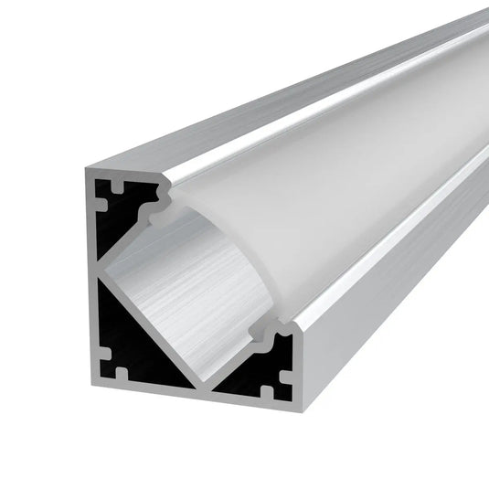Corner Aluminium LED Profiles, 45 degrees without LED strip