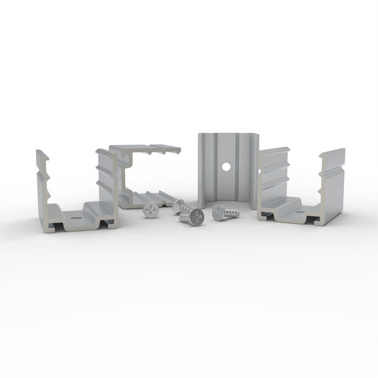 Side of the neon flex mounting clips