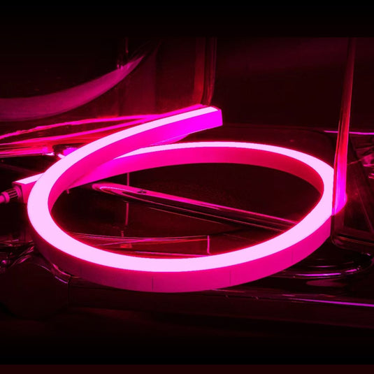 RGB neon flex lit pink