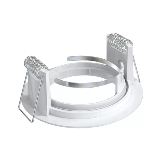 Fixed, GU10, Die Cast Downlight White Bezel push fit clips view