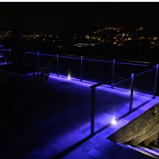 Blue outdoor corner light RGB LED Strip Lights, 15w - 60 LEDs