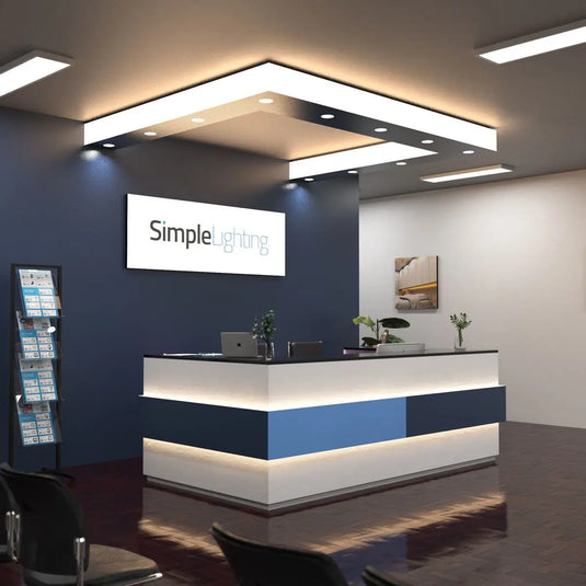 Cuttable, Flexible LED Sheet 250mm x 500mm, 2700K - Warm White in reception area