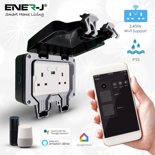 Connection details for the smart double socket