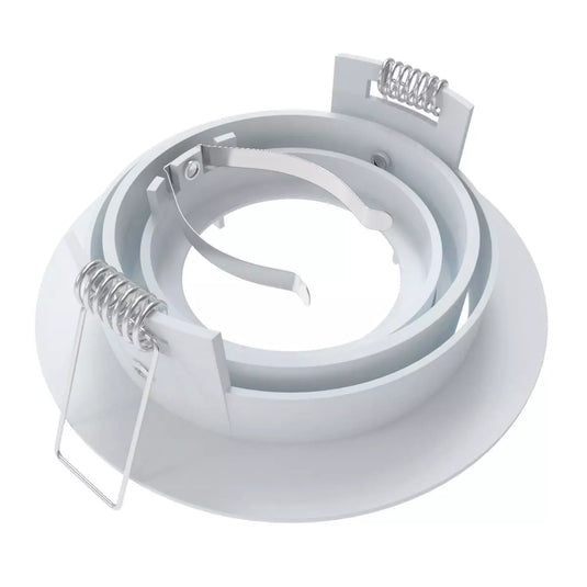 side shot bezel of White GU10 Tilt Downlight