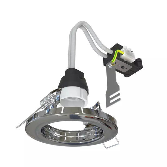 Recessed GU10 Spot Light in Chrome Finish full shot