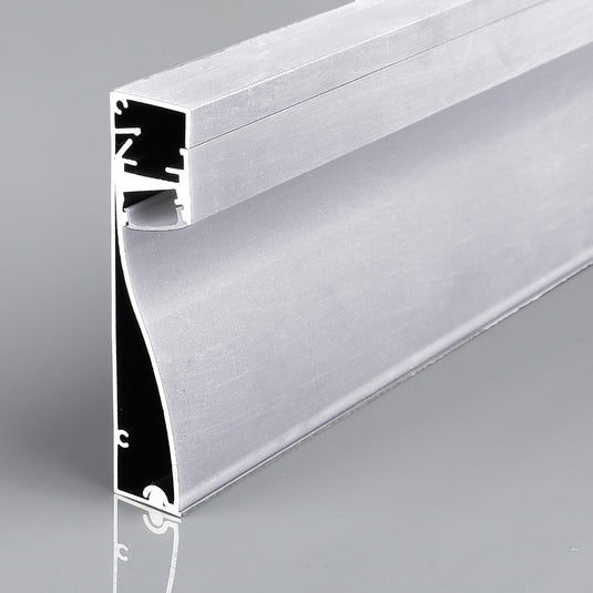Silver skirting LED profile