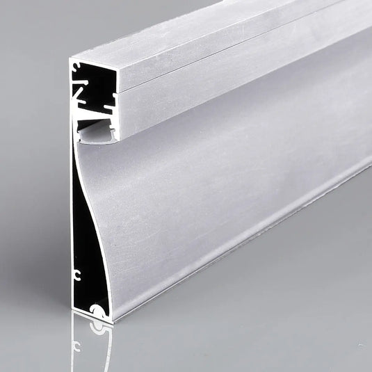 2-Metre Silver Skirting LED Aluminium Profile
