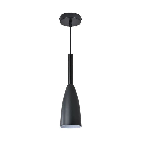 Black, E27 Pendant Light, Cone Shaped Hanging Light
