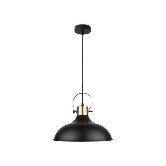 Black E27 Pendant Light In A Industrial Style