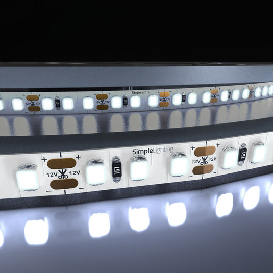 Cool white 6000K LED tape lit