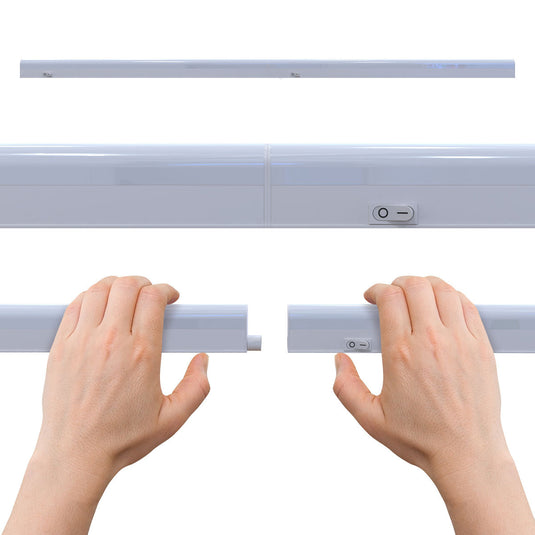 Hand holding the slim cabinet light