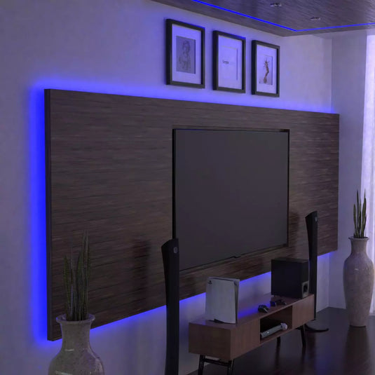 RGBW LED Strip Lights, 19.2w, 60 LEDs blue backlit display