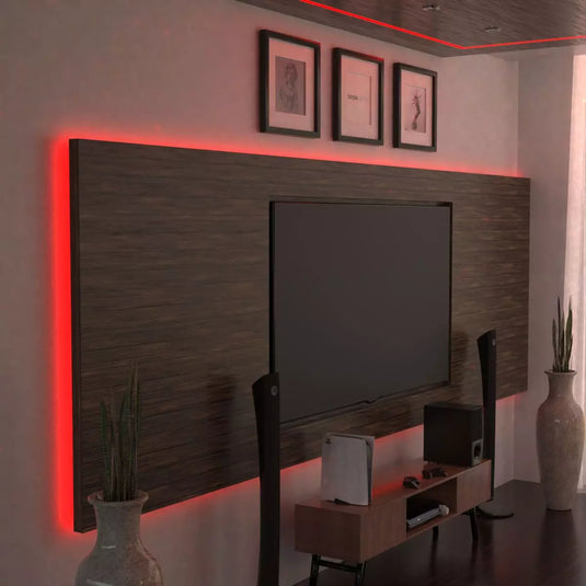 RGBW LED Strip Lights, 19.2w, 60 LEDs Red backlit display