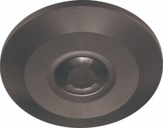 Black 360° ceiling PIR motion sensor, 8m range