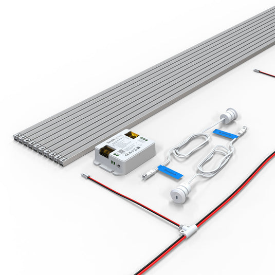 Complete 10 step LED stair lights kit