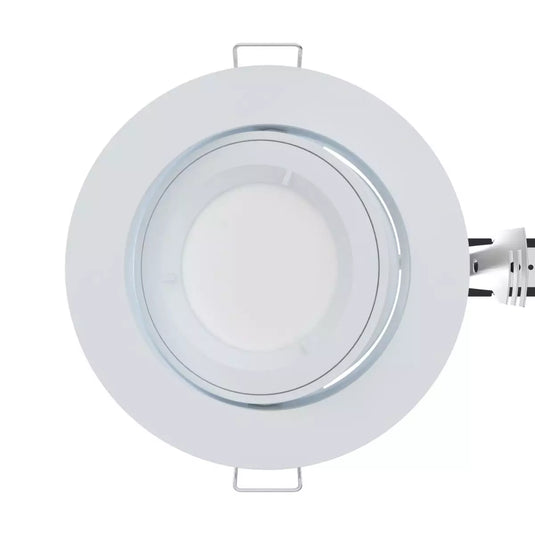 top shot of White GU10 Tilt Downlight