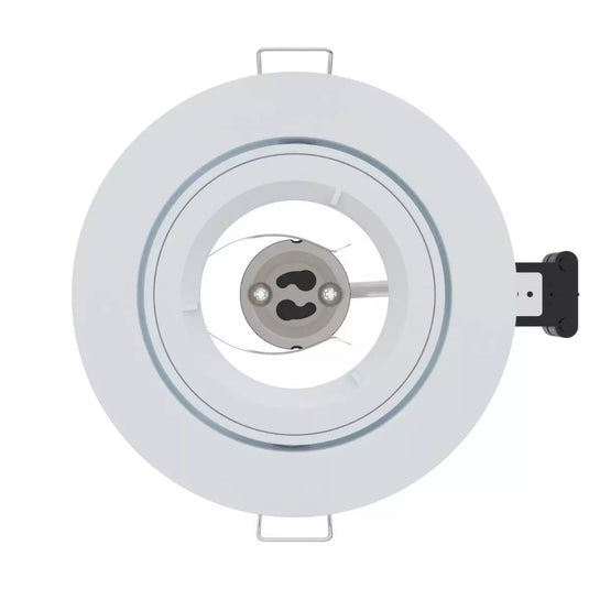 top shot of White GU10 Tilt Downlight
