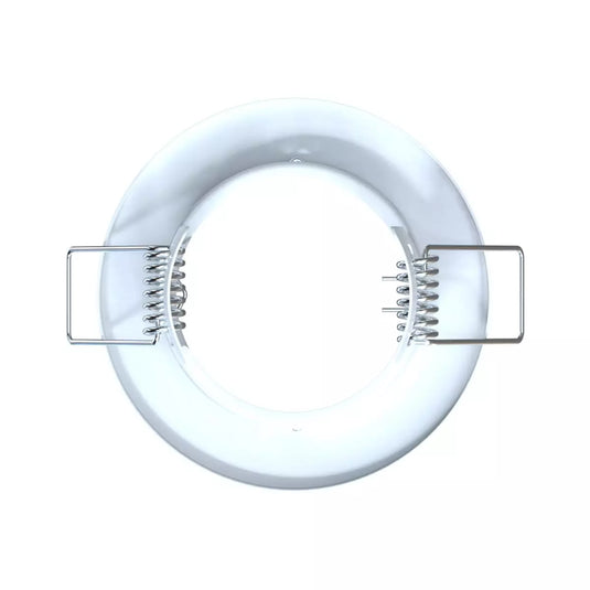 Recessed GU10 Spot Light in White Finish bezel shot