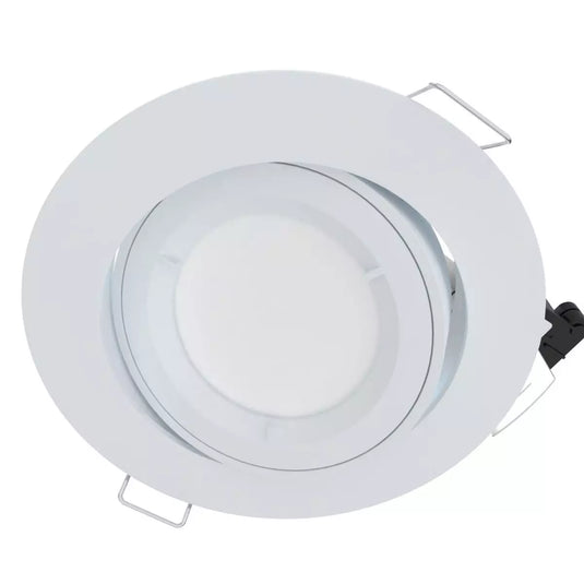 top view of White GU10 Tilt Downlight