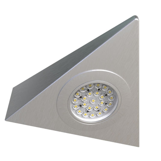Triangle LED cabinet light from the front