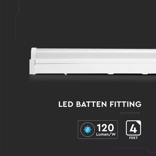 Light output of the 24w 4ft LED batten