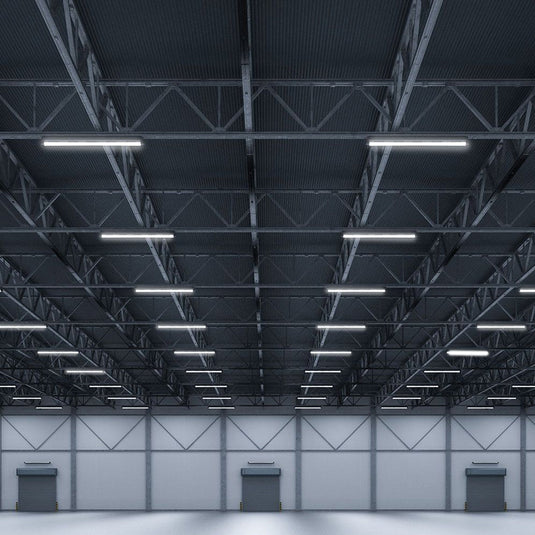 4ft LED battens in a warehouse