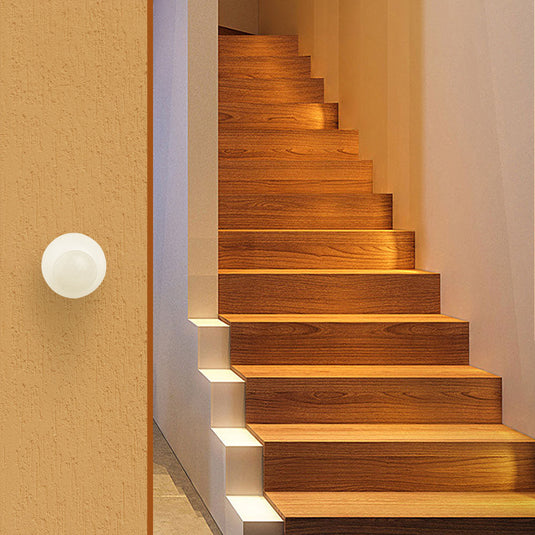 PIR sensor mounted in a hallway