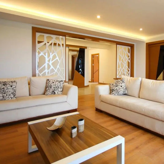 LED Tape Warm White side shot living room setting