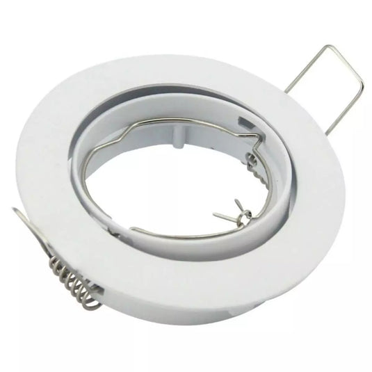 Recessed GU10 Tilt Downlight bezel white