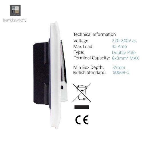 Side of the cooker switch