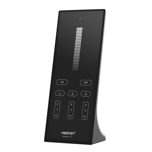 Black freestanding touch dimming remote