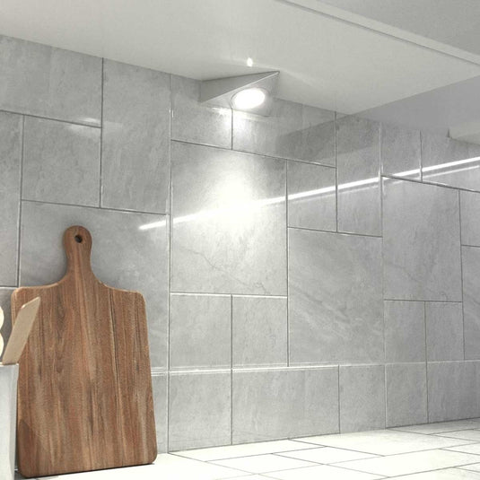 mounted triangle under cabinet light with natural white light