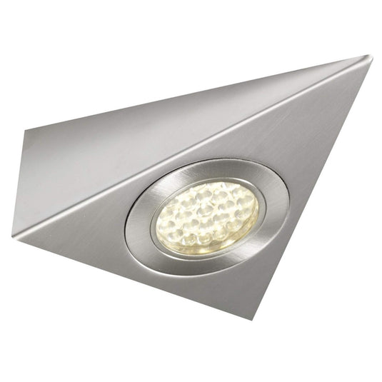 triangle under cabinet light with warm white light